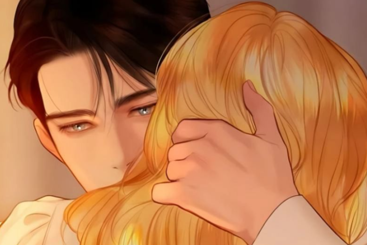 Spoilers of Manhwa Cry, or Better Yet, Beg Chapter 80 English Subtitle, Layla Cries in Duke's Arms