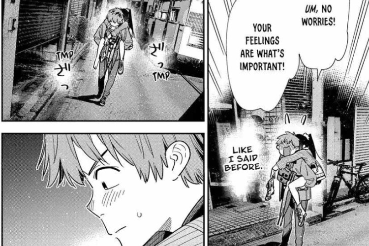 Spoilers of Manga Kanojo, Okarishimasu Chapter 384 English Scan, A date with a sweetheart